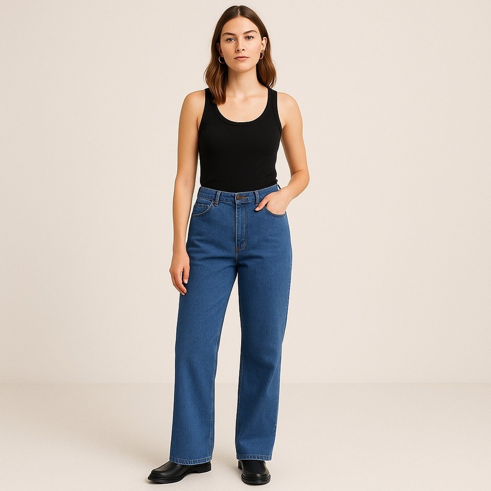 VTG Sears Jeans That Fit 20 Tall Regular‎ High Rise Blue Denim Straight Leg 70s - Picture 3 of 10